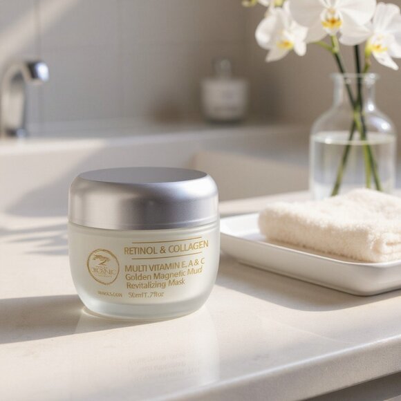 🌟 Secret Collagen Golden Magnetic Mud Mask – Multi-Vitamin E, A & C 🌟 - Picture 1 of 3
